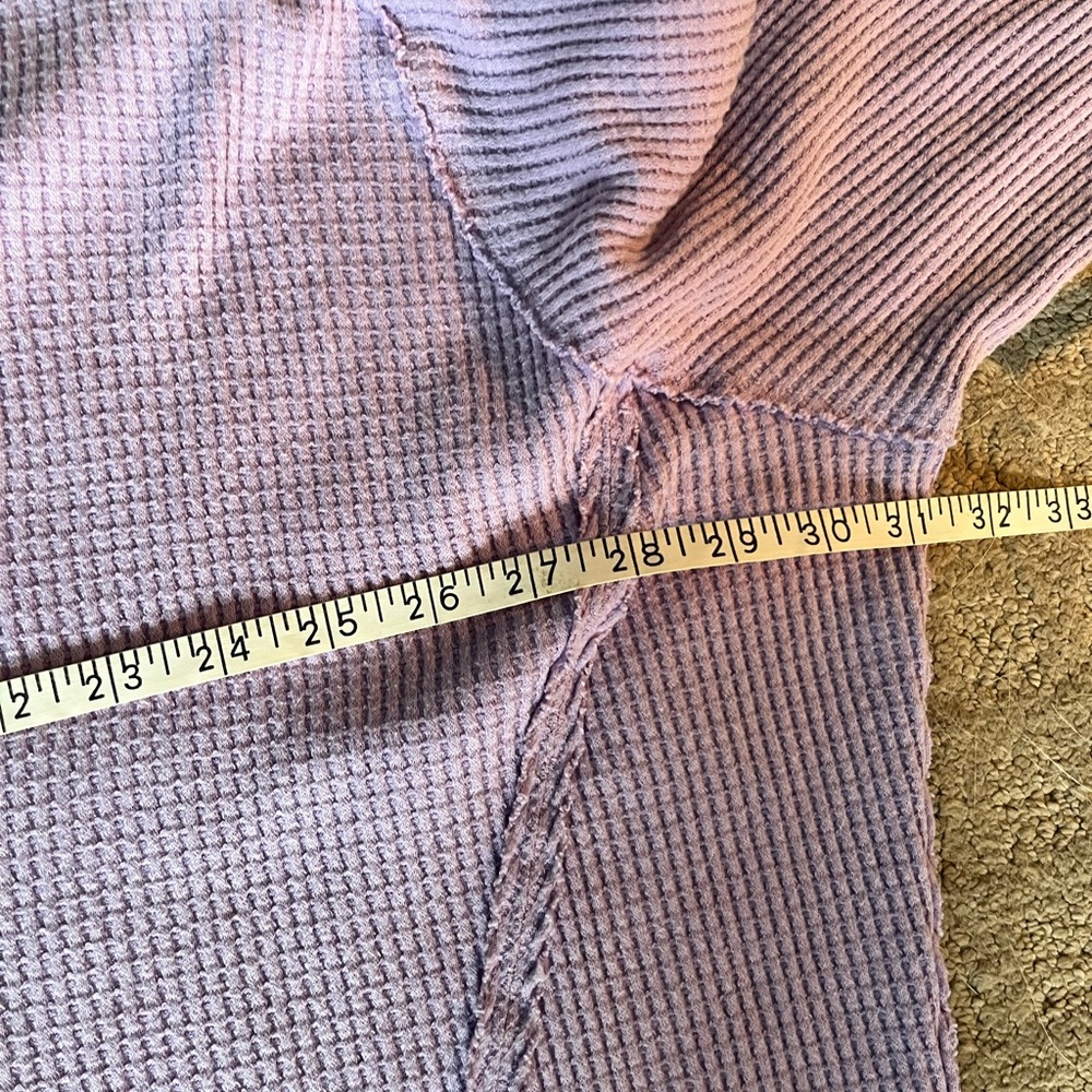 We The Free Lilac Ribbed Top - Picture 4 of 4